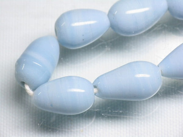 TOKO-BEADS AG954N-64 Glass bead (strand)  8~9mm AG954N-64 縦穴しずく型ビーズ（連）  8~9mm Asian bead & African bead  Handmade,Lampeork,bead,asia,india,ethnic,parts,accessory,beads とんぼ玉,ビーズ,トンボ玉,アジア,インド,エスニック,手作り,パーツ,アクセサリー