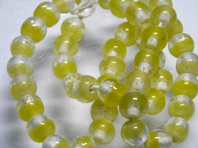 TOKO-BEADS AG956-32N Glass bead (strand) 9~10mm AG956-32N ツートーンビーズ（連） 9~10mm Asian bead & African bead  Handmade,Lampeork,bead,asia,india,ethnic,parts,accessory,beads とんぼ玉,ビーズ,トンボ玉,アジア,インド,エスニック,手作り,パーツ,アクセサリー