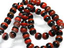 TOKO-BEADS AG956-35N Glass bead (strand) 9~10mm AG956-35N ツートーンビーズ（連） 9~10mm Asian bead & African bead  Handmade,Lampeork,bead,asia,india,ethnic,parts,accessory,beads とんぼ玉,ビーズ,トンボ玉,アジア,インド,エスニック,手作り,パーツ,アクセサリー