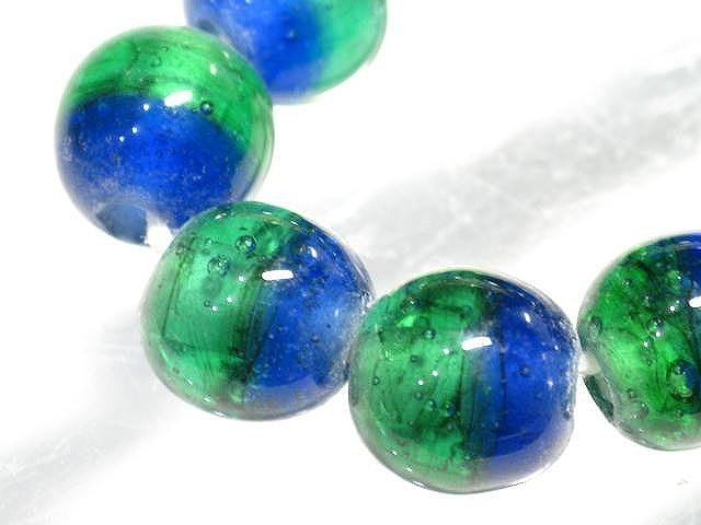 TOKO-BEADS AG956-37N Glass bead (strand) 9~10mm AG956-37N ツートーンビーズ（連） 9~10mm Asian bead & African bead  Handmade,Lampeork,bead,asia,india,ethnic,parts,accessory,beads とんぼ玉,ビーズ,トンボ玉,アジア,インド,エスニック,手作り,パーツ,アクセサリー