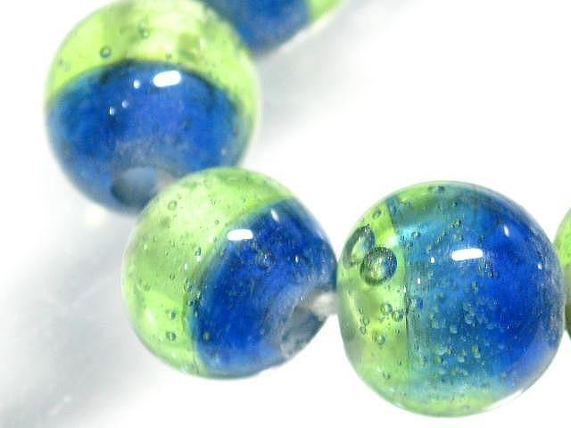 TOKO-BEADS AG956-38N Glass bead (strand) 8~10mm AG956-38N ツートーンビーズ（連） 8~10mm Asian bead & African bead  Handmade,Lampeork,bead,asia,india,ethnic,parts,accessory,beads とんぼ玉,ビーズ,トンボ玉,アジア,インド,エスニック,手作り,パーツ,アクセサリー