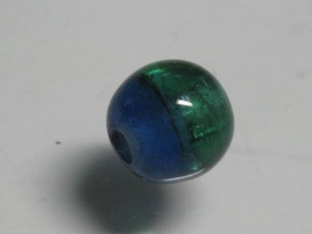 | TOKO-BEADS |AG956S-08 ツートーンビーズ 9mmとんぼ玉,ビーズ,トンボ玉,アジア,インド,エスニック,手作り,パーツ,アクセサリー