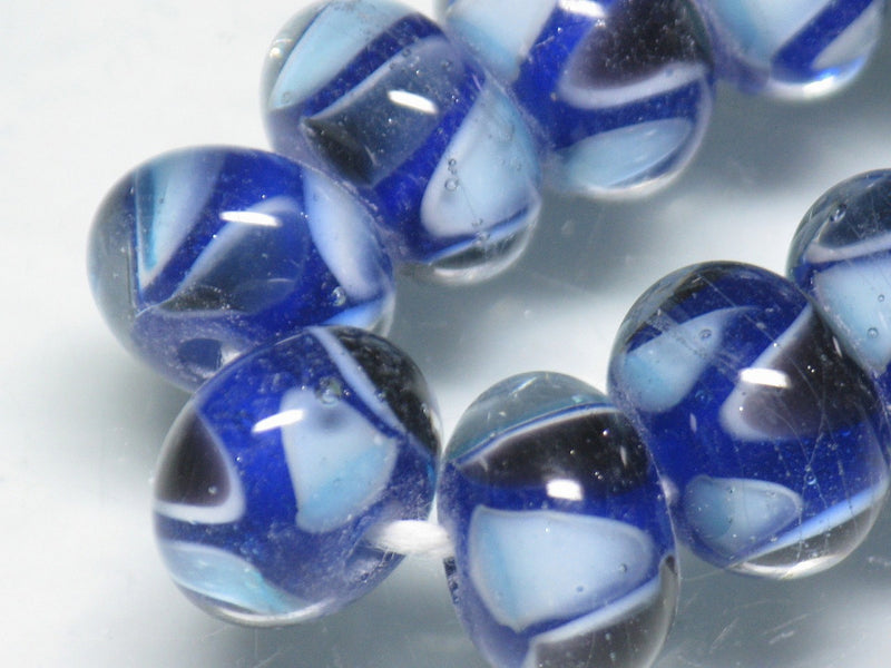 TOKO-BEADS AG957-04N Glass bead (strand) 11~12mm AG957-04N モザイクとんぼ玉（連） 11~12mm Asian bead & African bead  Handmade,Lampeork,bead,asia,india,ethnic,parts,accessory,beads とんぼ玉,ビーズ,トンボ玉,アジア,インド,エスニック,手作り,パーツ,アクセサリー