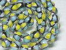 TOKO-BEADS AG957-10N Glass bead (strand) 11~12mm AG957-10N モザイクとんぼ玉（連） 11~12mm Asian bead & African bead  Handmade,Lampeork,bead,asia,india,ethnic,parts,accessory,beads とんぼ玉,ビーズ,トンボ玉,アジア,インド,エスニック,手作り,パーツ,アクセサリー