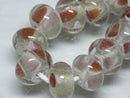 TOKO-BEADS AG957-20N Glass bead (strand) 11~12mm AG957-20N モザイクとんぼ玉（連） 11~12mm Asian bead & African bead  Handmade,Lampeork,bead,asia,india,ethnic,parts,accessory,beads とんぼ玉,ビーズ,トンボ玉,アジア,インド,エスニック,手作り,パーツ,アクセサリー