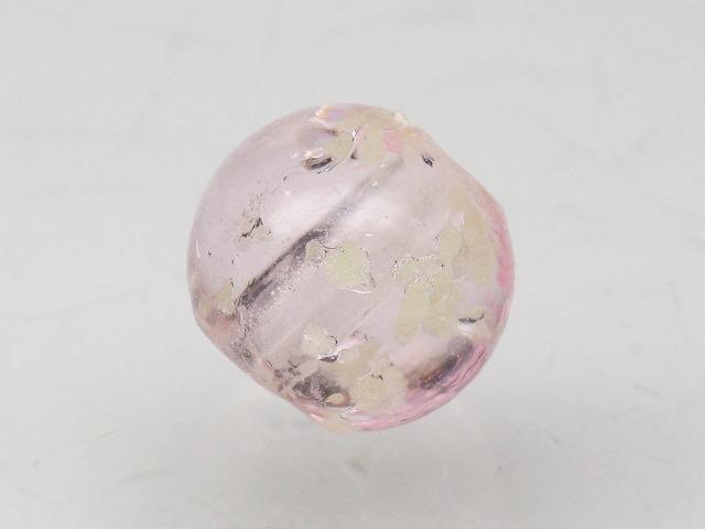| TOKO-BEADS |AG958-33 蓄光ガラスビーズ 8mmとんぼ玉,ビーズ,トンボ玉,アジア,インド,エスニック,手作り,パーツ,アクセサリー