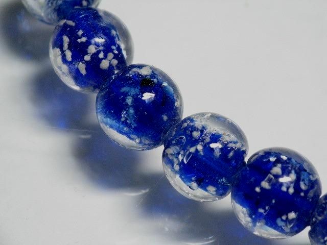 TOKO-BEADS AG958N-08 Luminous Glass bead (strand) 10mm AG958N-08 蓄光ガラスビーズ（連） 10mm Asian bead & African bead  Handmade,Lampeork,bead,asia,india,ethnic,parts,accessory,beads とんぼ玉,ビーズ,トンボ玉,アジア,インド,エスニック,手作り,パーツ,アクセサリー