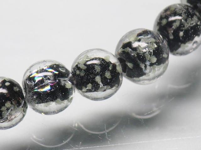 TOKO-BEADS AG958N-26 Luminous Glass bead (strand) 8mm AG958N-26 蓄光ガラスビーズ（連） 8mm Asian bead & African bead  Handmade,Lampeork,bead,asia,india,ethnic,parts,accessory,beads とんぼ玉,ビーズ,トンボ玉,アジア,インド,エスニック,手作り,パーツ,アクセサリー