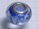 TOKO-BEADS AG958S-54 Luminous Pandora bead 14mm AG958S-54 蓄光ガラスビーズ（メタル付） 14mm Asian bead & African bead  Handmade,Lampeork,bead,asia,india,ethnic,parts,accessory,beads とんぼ玉,ビーズ,トンボ玉,アジア,インド,エスニック,手作り,パーツ,アクセサリー