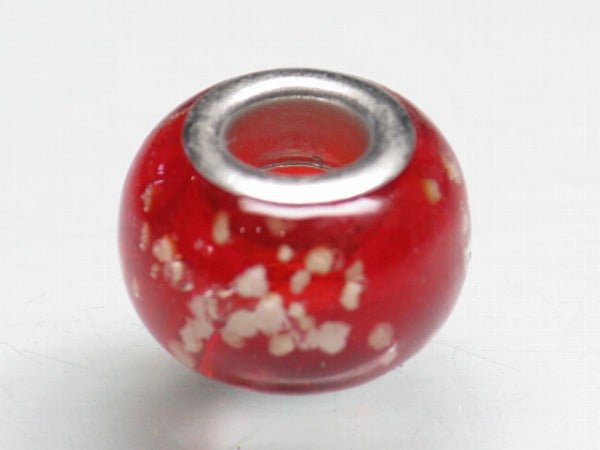 TOKO-BEADS AG958S-60 Luminous Pandora bead 14mm AG958S-60 蓄光ガラスビーズ（メタル付） 14mm Asian bead & African bead  Handmade,Lampeork,bead,asia,india,ethnic,parts,accessory,beads とんぼ玉,ビーズ,トンボ玉,アジア,インド,エスニック,手作り,パーツ,アクセサリー