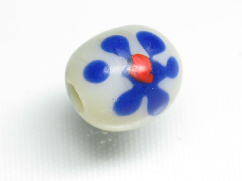 TOKO-BEADS AG959S-06 Glass bead 11~12mm AG959S-06 フラワービーズ 11~12mm Asian bead & African bead  Handmade,Lampeork,bead,asia,india,ethnic,parts,accessory,beads とんぼ玉,ビーズ,トンボ玉,アジア,インド,エスニック,手作り,パーツ,アクセサリー