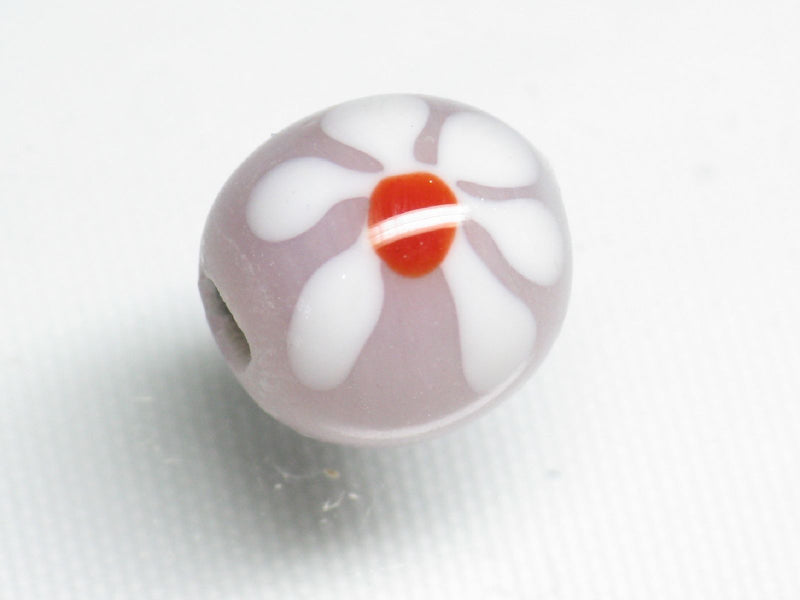 TOKO-BEADS AG959S-07 Glass bead 12mm AG959S-07 フラワービーズ 12mm Asian bead & African bead  Handmade,Lampeork,bead,asia,india,ethnic,parts,accessory,beads とんぼ玉,ビーズ,トンボ玉,アジア,インド,エスニック,手作り,パーツ,アクセサリー