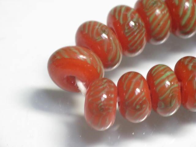 TOKO-BEADS AG961N-05 Glass bead (strand) 10~11mm AG961N-05 リング型とんぼ玉（連） 10~11mm Asian bead & African bead  Handmade,Lampeork,bead,asia,india,ethnic,parts,accessory,beads とんぼ玉,ビーズ,トンボ玉,アジア,インド,エスニック,手作り,パーツ,アクセサリー