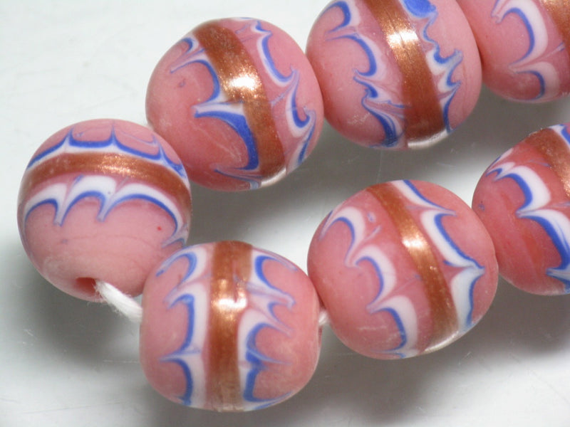 TOKO-BEADS AG962-03N Glass bead (strand) 12mm AG962-03N とんぼ玉（連） 12mm Asian bead & African bead  Handmade,Lampeork,bead,asia,india,ethnic,parts,accessory,beads とんぼ玉,ビーズ,トンボ玉,アジア,インド,エスニック,手作り,パーツ,アクセサリー