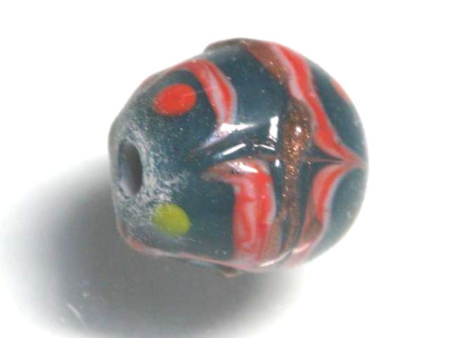 TOKO-BEADS AG962S-17 Glass bead 12~13mm AG962S-17 とんぼ玉 12~13mm Asian bead & African bead  Handmade,Lampeork,bead,asia,india,ethnic,parts,accessory,beads とんぼ玉,ビーズ,トンボ玉,アジア,インド,エスニック,手作り,パーツ,アクセサリー