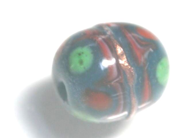TOKO-BEADS AG962S-18 Glass bead 13mm AG962S-18 とんぼ玉 13mm Asian bead & African bead  Handmade,Lampeork,bead,asia,india,ethnic,parts,accessory,beads とんぼ玉,ビーズ,トンボ玉,アジア,インド,エスニック,手作り,パーツ,アクセサリー