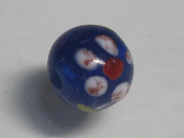 TOKO-BEADS AG962S-23 Glass bead 11mm AG962S-23 フラワービーズ 11mm Asian bead & African bead  Handmade,Lampeork,bead,asia,india,ethnic,parts,accessory,beads とんぼ玉,ビーズ,トンボ玉,アジア,インド,エスニック,手作り,パーツ,アクセサリー