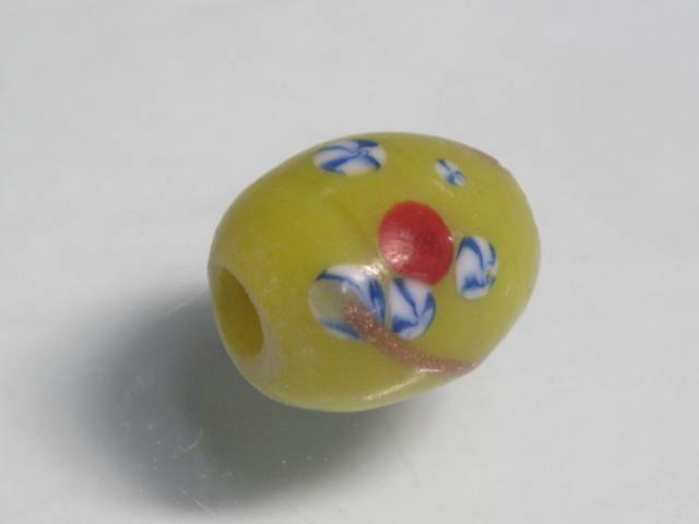 TOKO-BEADS AG962S-27 Glass bead 9mm AG962S-27 フラワービーズ 9mm Asian bead & African bead  Handmade,Lampeork,bead,asia,india,ethnic,parts,accessory,beads とんぼ玉,ビーズ,トンボ玉,アジア,インド,エスニック,手作り,パーツ,アクセサリー