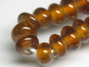 TOKO-BEADS AG964-05N Glass bead (strand) 8mm AG964-05N ボタン型ビーズ（連） 8mm Asian bead & African bead  Handmade,Lampeork,bead,asia,india,ethnic,parts,accessory,beads とんぼ玉,ビーズ,トンボ玉,アジア,インド,エスニック,手作り,パーツ,アクセサリー