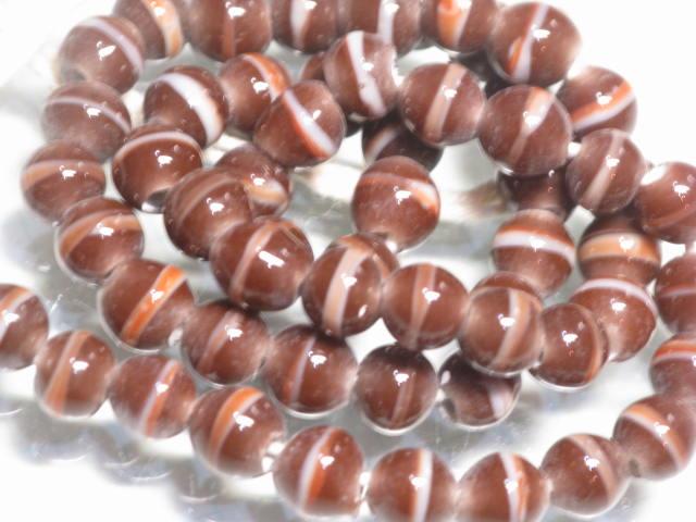 TOKO-BEADS AG967N-21 Glass bead (strand) 8~8.5mm AG967N-21 とんぼ玉（連） 8~8.5mm Asian bead & African bead  Handmade,Lampeork,bead,asia,india,ethnic,parts,accessory,beads とんぼ玉,ビーズ,トンボ玉,アジア,インド,エスニック,手作り,パーツ,アクセサリー