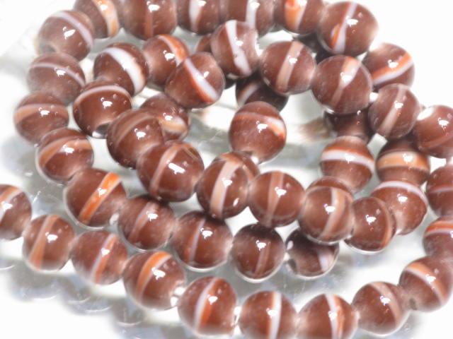 | TOKO-BEADS |AG967N-21 とんぼ玉（連） 8~8.5mmとんぼ玉,ビーズ,トンボ玉,アジア,インド,エスニック,手作り,パーツ,アクセサリー