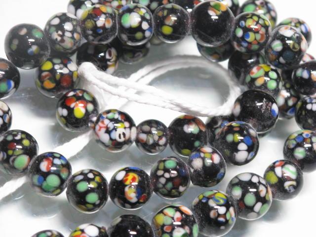 TOKO-BEADS AG967N-31 Glass bead (strand) 8~8.5mm AG967N-31 とんぼ玉（連） 8~8.5mm Asian bead & African bead  Handmade,Lampeork,bead,asia,india,ethnic,parts,accessory,beads とんぼ玉,ビーズ,トンボ玉,アジア,インド,エスニック,手作り,パーツ,アクセサリー