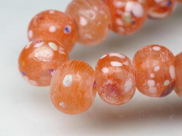 TOKO-BEADS AG967N-40 Glass bead (strand) 7.5~8.5mm AG967N-40 とんぼ玉（連） 7.5~8.5mm Asian bead & African bead  Handmade,Lampeork,bead,asia,india,ethnic,parts,accessory,beads とんぼ玉,ビーズ,トンボ玉,アジア,インド,エスニック,手作り,パーツ,アクセサリー