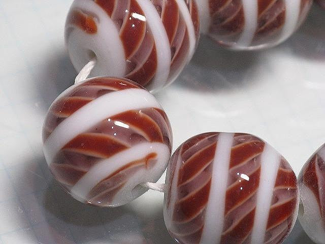 TOKO-BEADS AG969N-13 Glass bead (strand) 18mm AG969N-13 大粒モザイクとんぼ玉（連） 18mm Asian bead & African bead  Handmade,Lampeork,bead,asia,india,ethnic,parts,accessory,beads とんぼ玉,ビーズ,トンボ玉,アジア,インド,エスニック,手作り,パーツ,アクセサリー