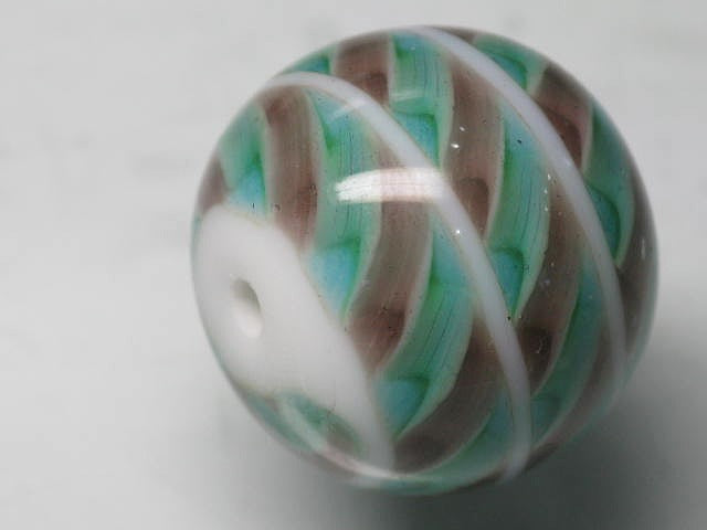 TOKO-BEADS AG969S-15 Glass bead 20mm AG969S-15 大粒モザイクとんぼ玉 20mm Asian bead & African bead  Handmade,Lampeork,bead,asia,india,ethnic,parts,accessory,beads とんぼ玉,ビーズ,トンボ玉,アジア,インド,エスニック,手作り,パーツ,アクセサリー
