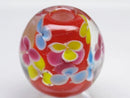 TOKO-BEADS AG994-09 Glass bead 19~20mm AG994-09 花柄とんぼ玉 19~20mm Asian bead & African bead  Handmade,Lampeork,bead,asia,india,ethnic,parts,accessory,beads とんぼ玉,ビーズ,トンボ玉,アジア,インド,エスニック,手作り,パーツ,アクセサリー