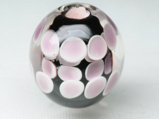 TOKO-BEADS AG994-26 Glass bead 19~20mm AG994-26 花柄とんぼ玉 19~20mm Asian bead & African bead  Handmade,Lampeork,bead,asia,india,ethnic,parts,accessory,beads とんぼ玉,ビーズ,トンボ玉,アジア,インド,エスニック,手作り,パーツ,アクセサリー