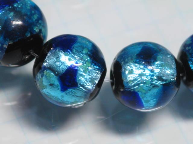 TOKO-BEADS AG996N-04 Luminous Firefly bead (strand) 12mm AG996N-04 蓄光ホタルガラスビーズ（連） 12mm Asian bead & African bead  Handmade,Lampeork,bead,asia,india,ethnic,parts,accessory,beads とんぼ玉,ビーズ,トンボ玉,アジア,インド,エスニック,手作り,パーツ,アクセサリー