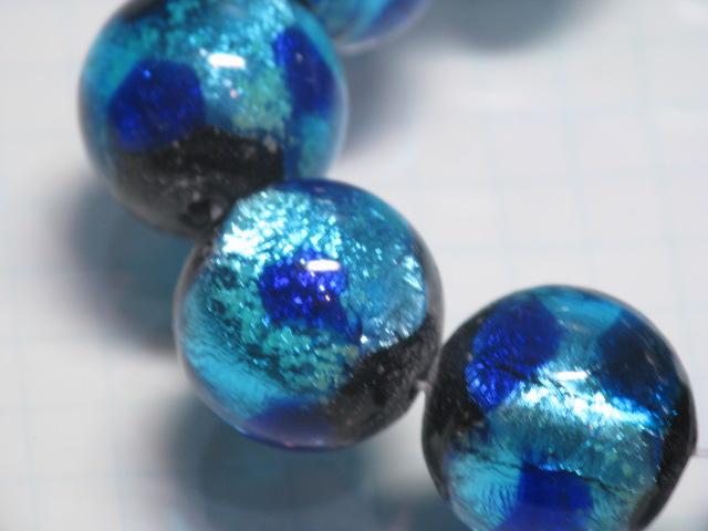 TOKO-BEADS AG996N-06 Luminous Firefly bead (strand) 16mm AG996N-06 蓄光ホタルガラスビーズ（連） 16mm Asian bead & African bead  Handmade,Lampeork,bead,asia,india,ethnic,parts,accessory,beads とんぼ玉,ビーズ,トンボ玉,アジア,インド,エスニック,手作り,パーツ,アクセサリー