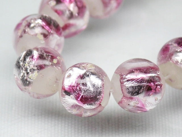 TOKO-BEADS AG996-64N Luminous Firefly bead (strand) 10mm AG996-64N 蓄光ホタルガラスビーズ（連） 10mm Asian bead & African bead  Handmade,Lampeork,bead,asia,india,ethnic,parts,accessory,beads とんぼ玉,ビーズ,トンボ玉,アジア,インド,エスニック,手作り,パーツ,アクセサリー