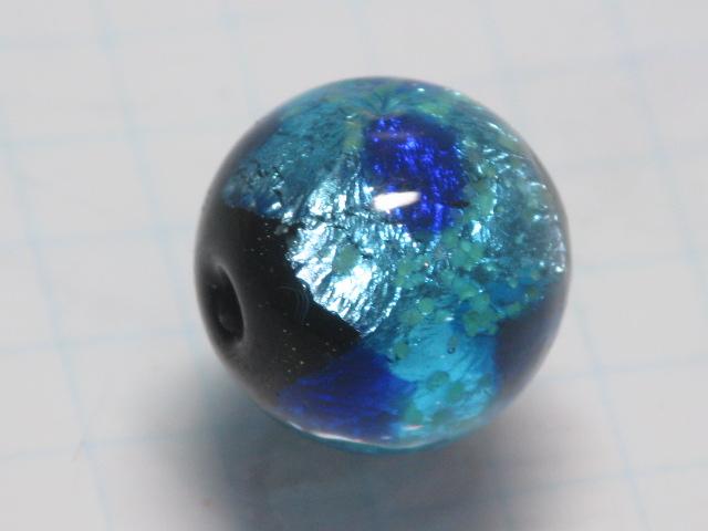 TOKO-BEADS AG996S-05 Luminous Firefly bead 14mm AG996S-05 蓄光ホタルガラスビーズ 14mm Asian bead & African bead  Handmade,Lampeork,bead,asia,india,ethnic,parts,accessory,beads とんぼ玉,ビーズ,トンボ玉,アジア,インド,エスニック,手作り,パーツ,アクセサリー