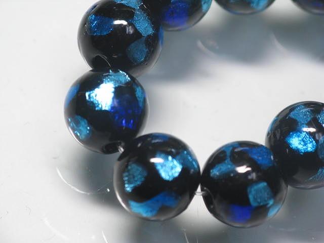 TOKO-BEADS AG997N-03 Firefly glass bead (strand) 10mm AG997N-03 ホタルガラスビーズ（連） 10mm Asian bead & African bead  Handmade,Lampeork,bead,asia,india,ethnic,parts,accessory,beads とんぼ玉,ビーズ,トンボ玉,アジア,インド,エスニック,手作り,パーツ,アクセサリー