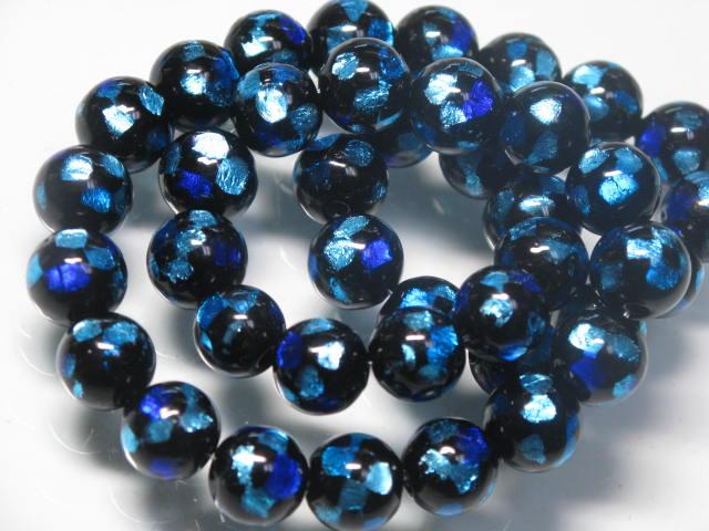TOKO-BEADS AG997N-03 Firefly glass bead (strand) 10mm AG997N-03 ホタルガラスビーズ（連） 10mm Asian bead & African bead  Handmade,Lampeork,bead,asia,india,ethnic,parts,accessory,beads とんぼ玉,ビーズ,トンボ玉,アジア,インド,エスニック,手作り,パーツ,アクセサリー