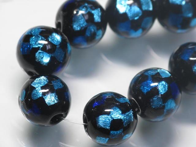 TOKO-BEADS AG997N-04 Firefly glass bead (strand) 12mm AG997N-04 ホタルガラスビーズ（連） 12mm Asian bead & African bead  Handmade,Lampeork,bead,asia,india,ethnic,parts,accessory,beads とんぼ玉,ビーズ,トンボ玉,アジア,インド,エスニック,手作り,パーツ,アクセサリー