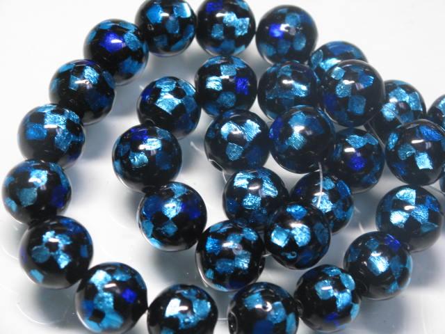 TOKO-BEADS AG997N-04 Firefly glass bead (strand) 12mm AG997N-04 ホタルガラスビーズ（連） 12mm Asian bead & African bead  Handmade,Lampeork,bead,asia,india,ethnic,parts,accessory,beads とんぼ玉,ビーズ,トンボ玉,アジア,インド,エスニック,手作り,パーツ,アクセサリー