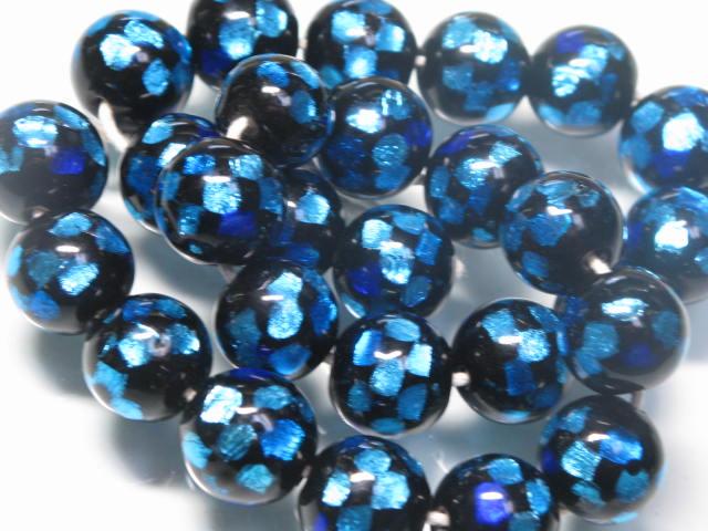 TOKO-BEADS AG997N-05 Firefly glass bead (strand) 14~14.5mm AG997N-05 ホタルガラスビーズ（連） 14~14.5mm Asian bead & African bead  Handmade,Lampeork,bead,asia,india,ethnic,parts,accessory,beads とんぼ玉,ビーズ,トンボ玉,アジア,インド,エスニック,手作り,パーツ,アクセサリー