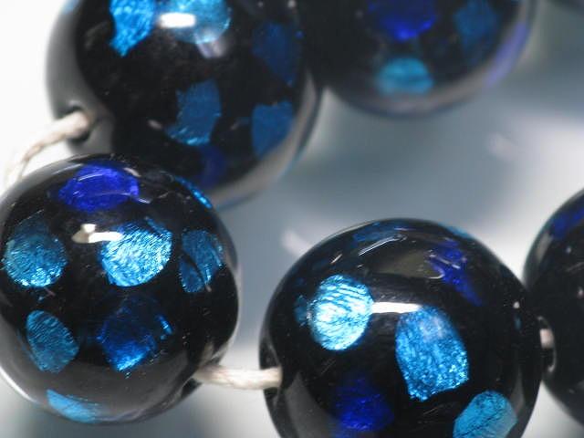 TOKO-BEADS AG997N-07 Firefly glass bead (strand) 18mm AG997N-07 ホタルガラスビーズ（連） 18mm Asian bead & African bead  Handmade,Lampeork,bead,asia,india,ethnic,parts,accessory,beads とんぼ玉,ビーズ,トンボ玉,アジア,インド,エスニック,手作り,パーツ,アクセサリー