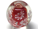 TOKO-BEADS AG998-04 Glass bead 20mm AG998-04 花柄とんぼ玉 20mm Asian bead & African bead  Handmade,Lampeork,bead,asia,india,ethnic,parts,accessory,beads とんぼ玉,ビーズ,トンボ玉,アジア,インド,エスニック,手作り,パーツ,アクセサリー