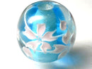TOKO-BEADS AG998-09 Glass bead 20mm AG998-09 花柄とんぼ玉 20mm Asian bead & African bead  Handmade,Lampeork,bead,asia,india,ethnic,parts,accessory,beads とんぼ玉,ビーズ,トンボ玉,アジア,インド,エスニック,手作り,パーツ,アクセサリー