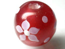 TOKO-BEADS AG998-19 Glass bead 20mm AG998-19 花柄とんぼ玉 20mm Asian bead & African bead  Handmade,Lampeork,bead,asia,india,ethnic,parts,accessory,beads とんぼ玉,ビーズ,トンボ玉,アジア,インド,エスニック,手作り,パーツ,アクセサリー