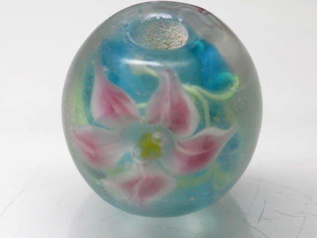 TOKO-BEADS AG998-89 Glass bead 20mm AG998-89 花柄とんぼ玉 20mm Asian bead & African bead  Handmade,Lampeork,bead,asia,india,ethnic,parts,accessory,beads とんぼ玉,ビーズ,トンボ玉,アジア,インド,エスニック,手作り,パーツ,アクセサリー
