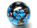 TOKO-BEADS AG999-25 Glass bead 18~20mm AG999-25 花柄とんぼ玉 18~20mm Asian bead & African bead  Handmade,Lampeork,bead,asia,india,ethnic,parts,accessory,beads とんぼ玉,ビーズ,トンボ玉,アジア,インド,エスニック,手作り,パーツ,アクセサリー