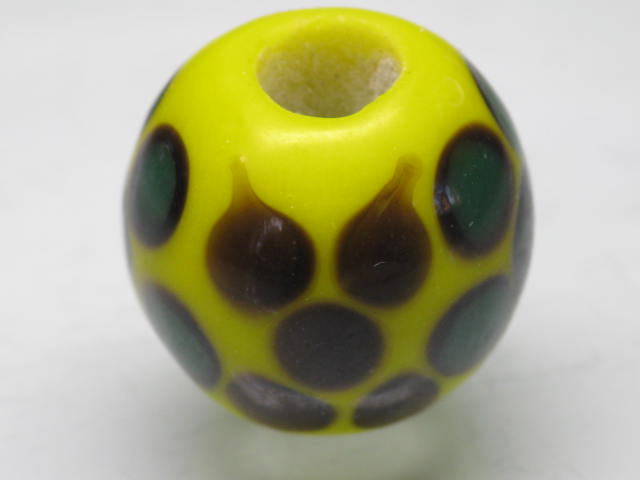 TOKO-BEADS AG999-47 Glass bead 18~20mm AG999-47 花柄とんぼ玉 18~20mm Asian bead & African bead  Handmade,Lampeork,bead,asia,india,ethnic,parts,accessory,beads とんぼ玉,ビーズ,トンボ玉,アジア,インド,エスニック,手作り,パーツ,アクセサリー
