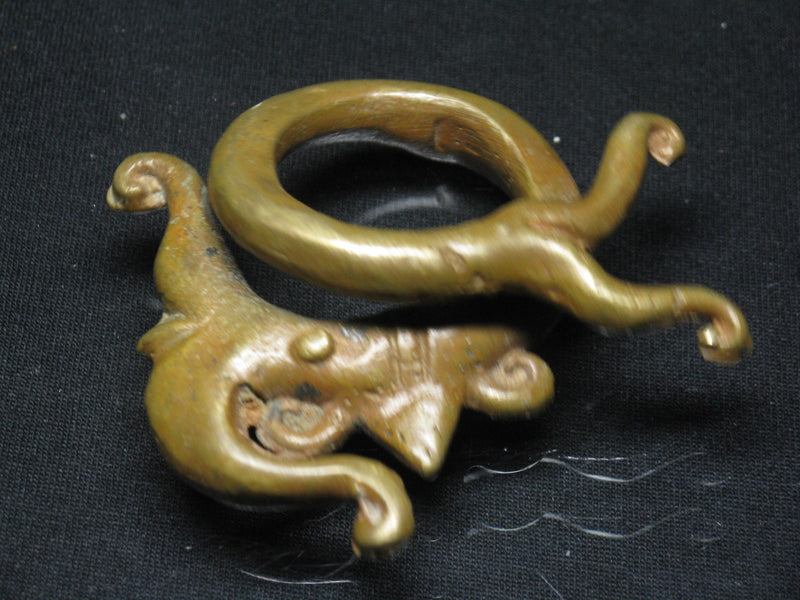TOKO-BEADS AM001-10 Brass Earrings/Dayak/Borneo_kalimantan AM001-10 ブラスイアリング/Dayak/ボルネオ（カリマンタン） Asian bead & African bead  Handmade,Lampeork,bead,asia,india,ethnic,parts,accessory,beads とんぼ玉,ビーズ,トンボ玉,アジア,インド,エスニック,手作り,パーツ,アクセサリー