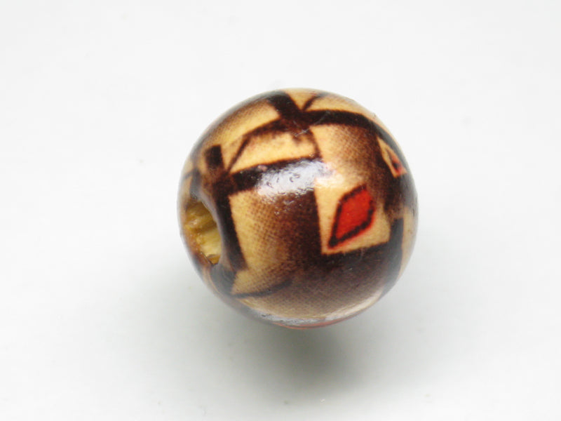 TOKO-BEADS AW178-29 Wooden bead 13mm AW178-29 ウッドビーズ 13mm Asian bead & African bead  Handmade,Lampeork,bead,asia,india,ethnic,parts,accessory,beads とんぼ玉,ビーズ,トンボ玉,アジア,インド,エスニック,手作り,パーツ,アクセサリー