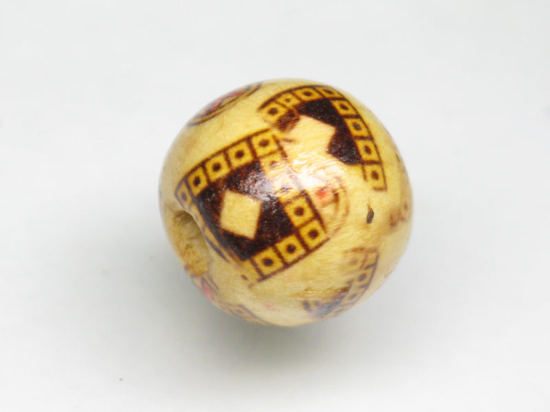 TOKO-BEADS AW180-07 Wooden bead 13.5mm AW180-07 ウッドビーズ 13.5mm Asian bead & African bead  Handmade,Lampeork,bead,asia,india,ethnic,parts,accessory,beads とんぼ玉,ビーズ,トンボ玉,アジア,インド,エスニック,手作り,パーツ,アクセサリー